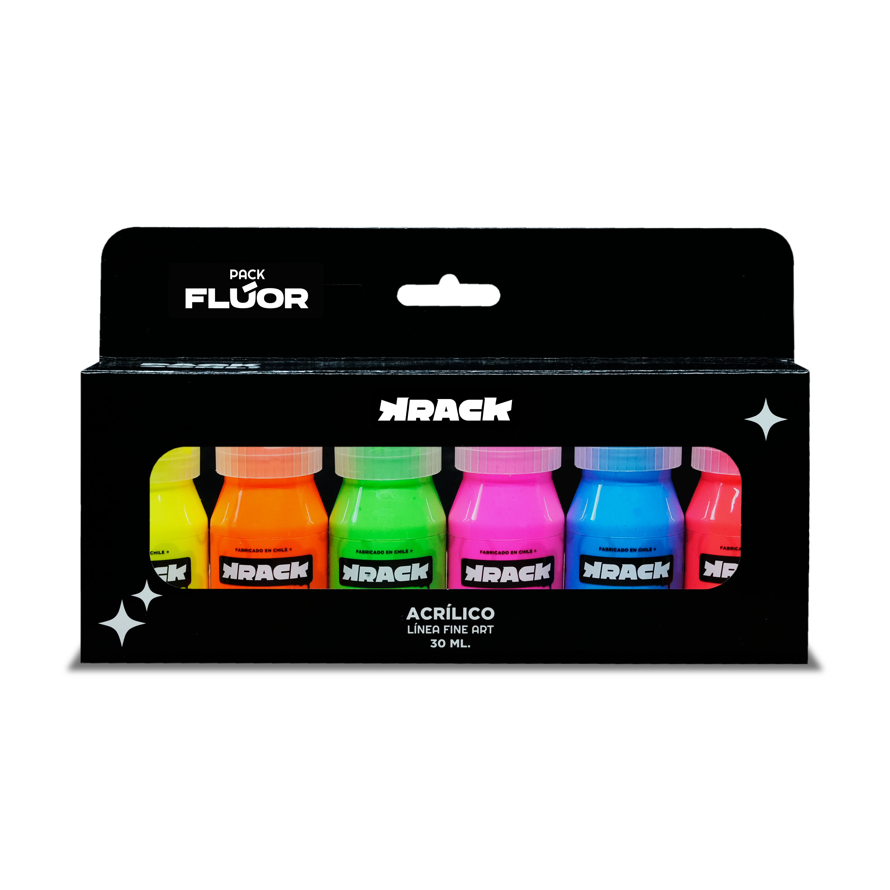 PACK ACRILICO FLUOR 30 ML – Pinturas Krack