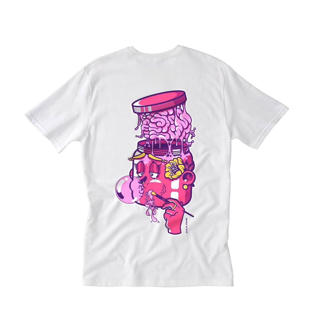 Polera Blanca / Krack Brand